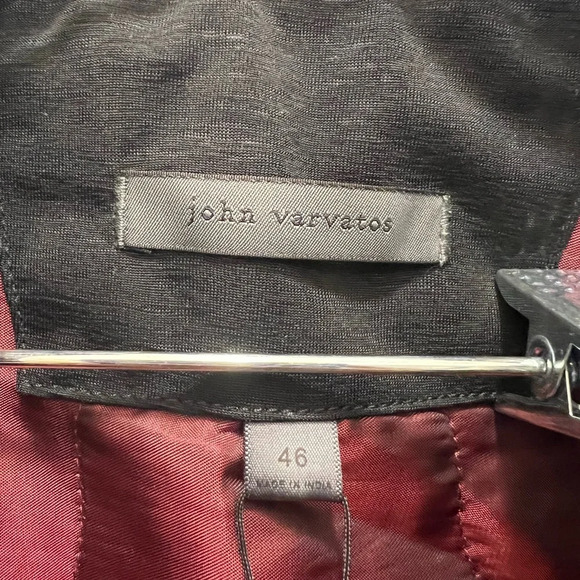 John Varvatos Black Bomber Jacket. NWT. - Picture 4 of 5